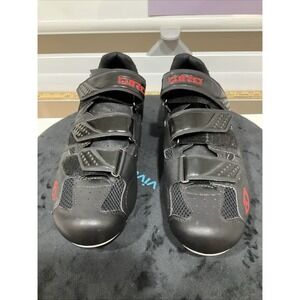 Giro Cylinder Black/Red Cycling Shoes Size 43.5 10US